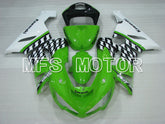 Kawasaki NINJA ZX6R 2005-2006 Injection ABS Fairing - Factory Style - Green White - MFS3791